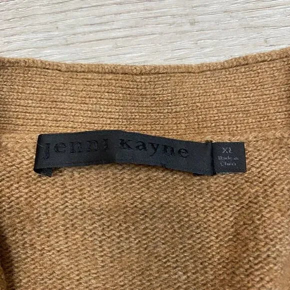 Jenni Kayne Wool Cashmere Cardigan Sweater Women's XL Minimalist